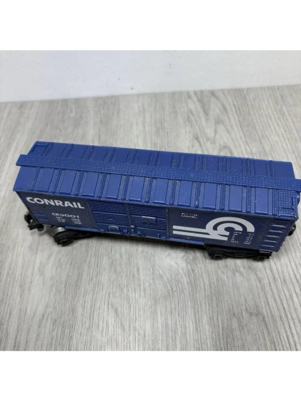 Lionel O Gauge 1:48 Scale Box Car Conrail CR9001, Blue Plastic Train Freight